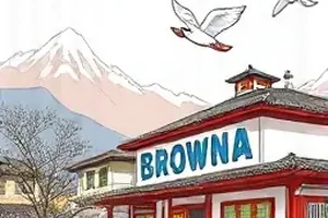 慢速列车中车窗外的缓慢流动的田野色带
